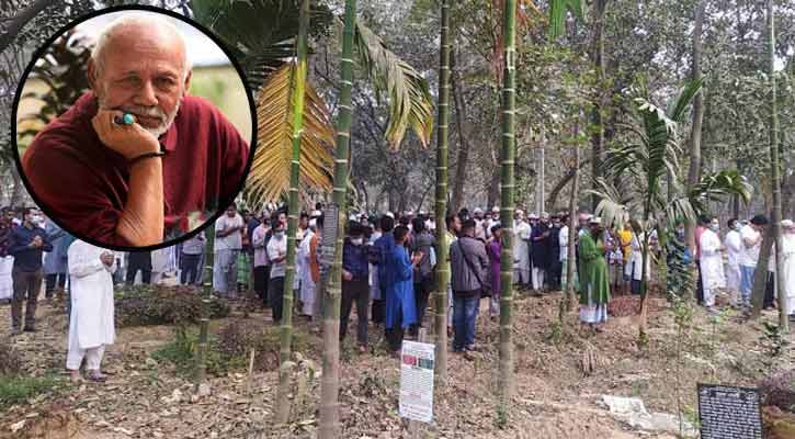 ছেলের পাশে চিরনিদ্রায় শায়িত এটিএম শামসুজ্জামান