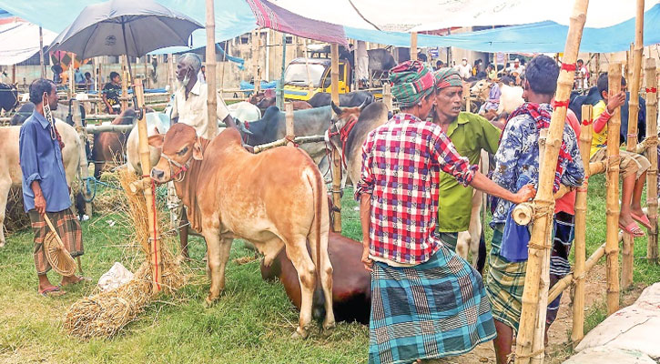 হাটে উধাও স্বাস্থ্যবিধি