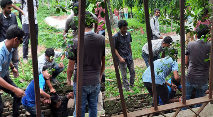 উত্তাল ঢাবি, ছাত্রদলের ২ নেতাকে পিটিয়ে ড্রেনে ফেলল ছাত্রলীগ