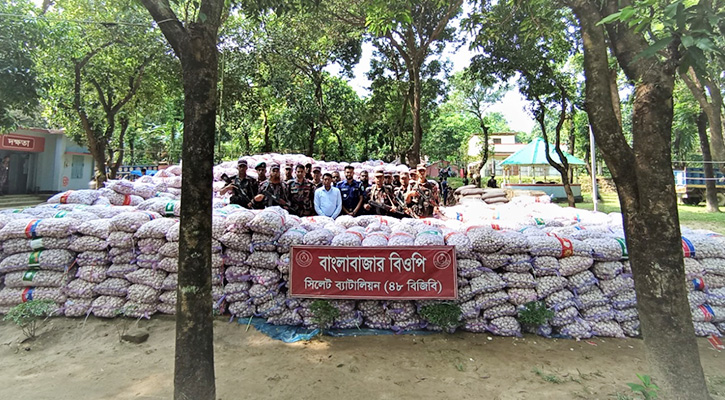 সিলেটে সোয়া ২ কোটি টাকার চোরাচালানী মালামাল জব্দ