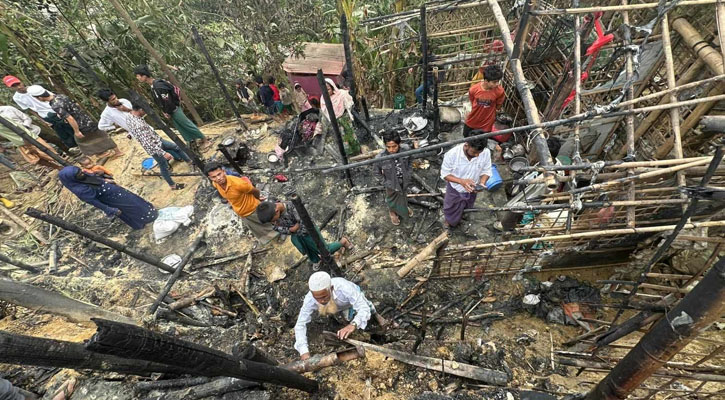 ২০ ঘণ্টার ব্যবধানে রোহিঙ্গা ক্যাম্পে ফের আগুন