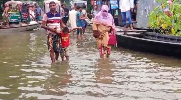 কুড়িগ্রামে ব্রহ্মপুত্রের পানি বিপদসীমার উপরে