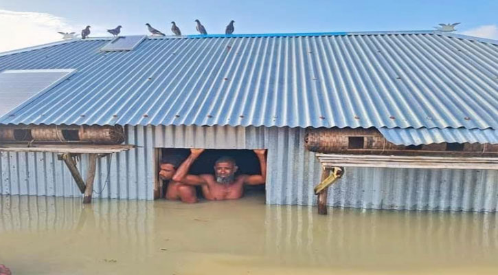 কুড়িগ্রামে নদ-নদীর পানি বিপদসীমার উপরে