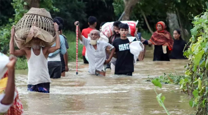 এবার ডুবছে কুমিল্লার ব্রাহ্মণপাড়া, পানিবন্দি ৪০ হাজার মানুষ