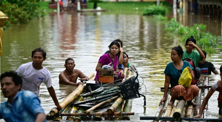 মিয়ানমারে বন্যায় নিহত বেড়ে ২৩৬, নিখোঁজ ৭৭