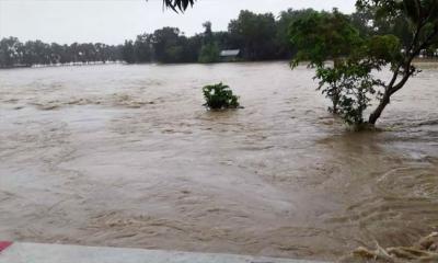 কমলগঞ্জে ধলাই নদীর পানি বৃদ্ধি, বন্যার শঙ্কা