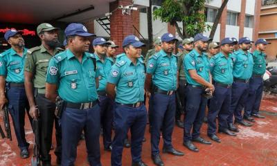 ৯ শতাংশ পুলিশ কাজে যোগ দেননি