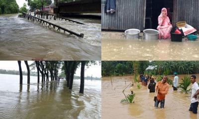 স্মরণকালের ভয়াবহ বন্যায় ভাসছে ১২ জেলা