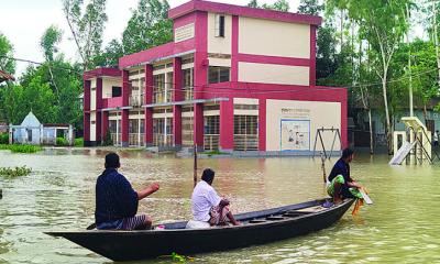 বন্যায় ২৭৯৯ প্রাথমিক বিদ্যালয় ক্ষতিগ্রস্ত