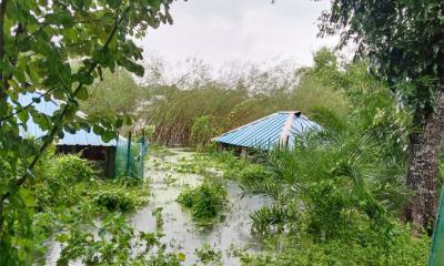 ভারি বর্ষণে বরগুনায় জনজীবন বিপর্যস্ত, লঞ্চ যোগাযোগ বন্ধ  