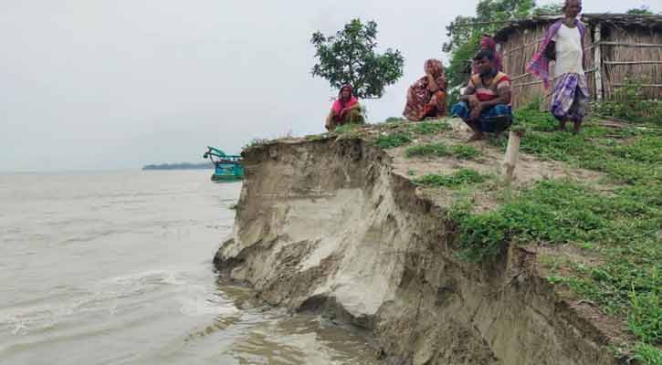 ভূঞাপুরে যমুনা নদীতে বাড়ছে পানি, নতুন করে শুরু ভাঙন 