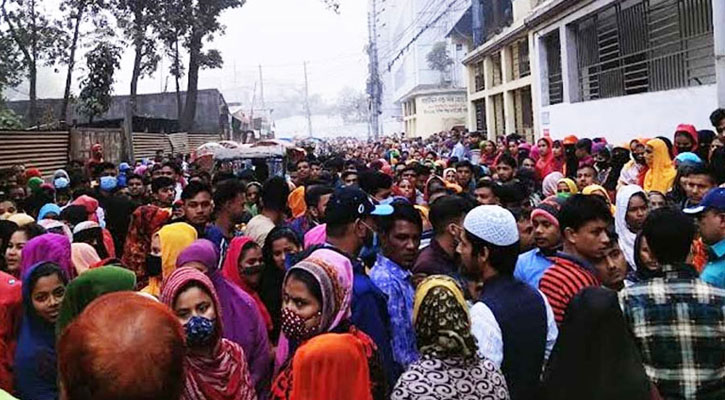 বৃহস্পতিবারের মধ্যে পোশাক শ্রমিকদের বকেয়া বেতন পরিশোধ