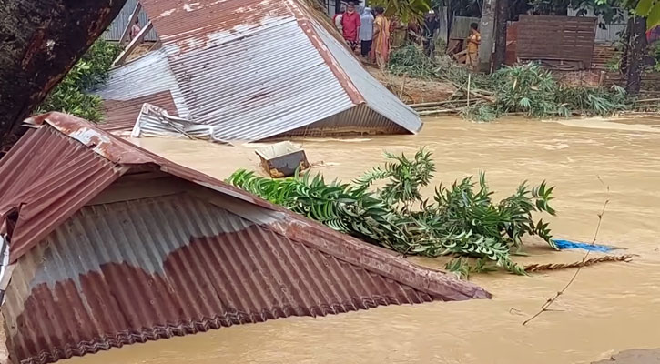 শেরপুরে বন্যা পরিস্থিতির আরও অবনতি, নিহত বেড়ে ৭