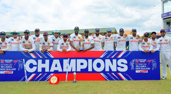 রেকর্ড গড়া জয়ে নিউজিল্যান্ডকে হোয়াইটওয়াশ করল শ্রীলঙ্কা 