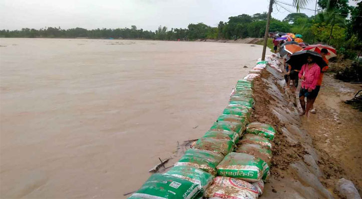 মৌলভীবাজারে চারটি নদ-নদীর পানি বিপদসীমার ওপর