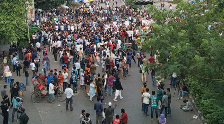 শাহবাগ বাংলামোটর সাইন্সল্যাব নীলক্ষেত চানখারপুল আগারগাঁও অবরোধ 