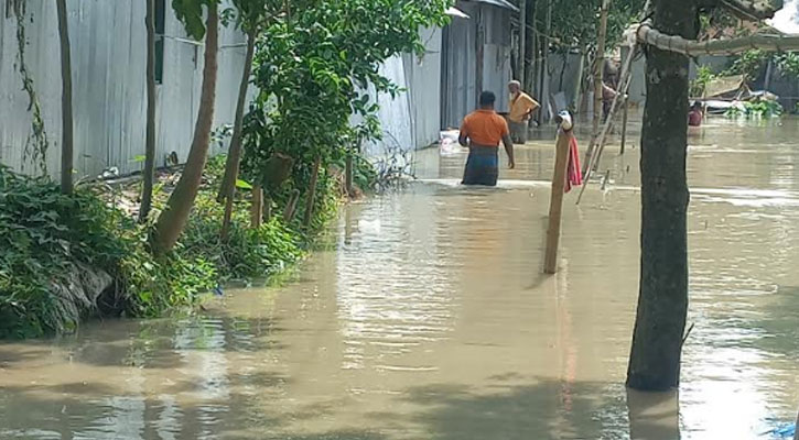 বিপদসীমা ছুঁই ছুঁই তিস্তার পানি, নিম্নাঞ্চল প্লাবিত