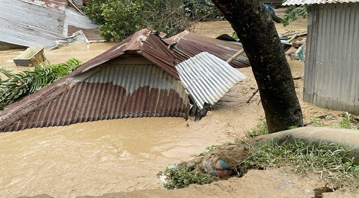 ভারতের পাহাড়ি ঢলে শেরপুরে নতুন নতুন এলাকা প্লাবিত