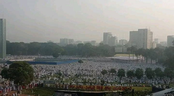 সোহরাওয়ার্দী উদ্যানে আলেম-ওলামা ও জনতার ঢল